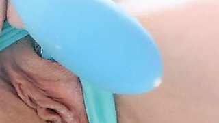 German Amateur Babe Outdoor Anal Masturbation