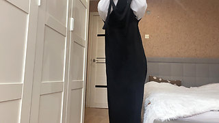 Arab with Big Boobs Dancing and Masturbating Her Tight Pussy