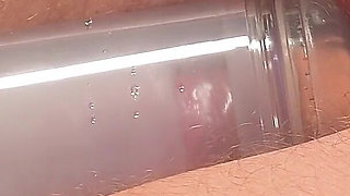 Mistress Left Her Slave Alone, Tied to a Milking Machine to Give Him a Post Orgasm Torment