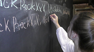 A real teacher is pestering a student ! Homeschool teen
