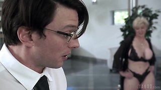 Takes Care Of These Two Mans Cock - Dee Williams