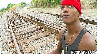 Lovely Dude Hammering A Dark Thugs Butt