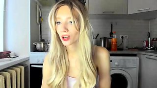 Blonde teen Sierras first erotic masturbation video