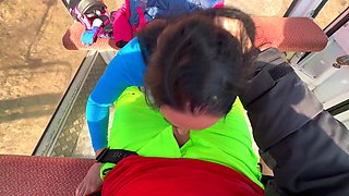 Czech Teen Quickie Fucked Hard Outdoors by Best Friend Cum in Mouth