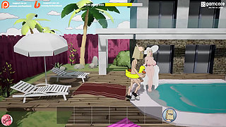 Futanari sex with huge cock uses every hole of busty blonde (Fuckerman Suset Bitch #6) - Jazziuu