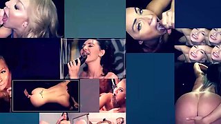 GLORYHOLE SECRETS - Tatted Lily Lane 2nd Gloryhole Gulps Cumshots Like a Pro