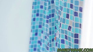 My hot stepmother suck and rail my cock in the shower