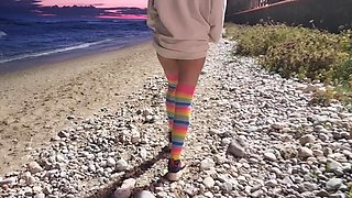 Sexy Blondy Extreme Masturbation Outdoors Hot Ass