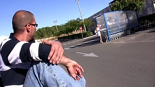 Public Pickup Of A Beautiful Blonde Cougar Followed By An Outdoor Anal Fuck