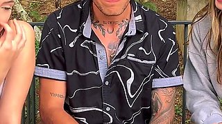 Blind Man Gets Lost in the Park and Two Latinas Fuck Him