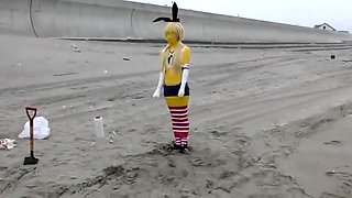 Big boobs amateur hottie sex outdoor in public
