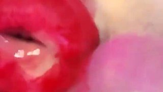 Kissing and Licking Glass Sheet