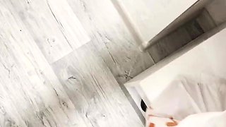Pizza Delivery Girl Sucks and Squirts for Cum on Face