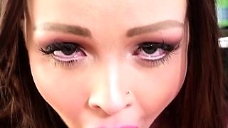 Hot Brunette Girlfriend POV Blowjob