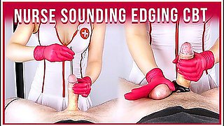 Nurse Urethral Cock Sounding & Edging Handjob To Cum Pov Cbt Era