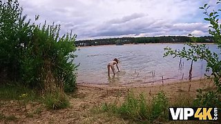 HD Anal Sex With Flexible Girl Picked Up By Lake - Outdoor POV Fuck