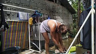 Pinay live stream on fb took a shower