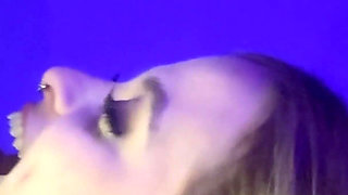 Blonde Step Sister Gets a Big Cumshot on Her Face