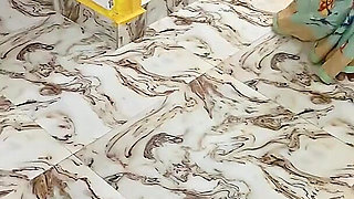 Innocent New Maid Fucked by Husband While Wife Cooking in Kitchen