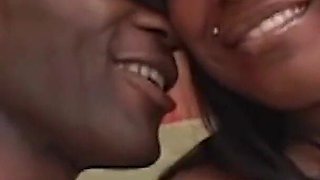 A Black Hottie with Saggy Tits Wants the Whole BBC Into Her Snatch