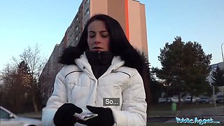 Public agent multiple ejaculations as narrow moist warm cunt strokes agents balls
