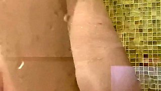 Amateur young teen solo masturbation on her livingroom