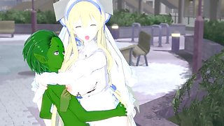 Swordmaidengoblin slayerfucked in park