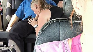 Cuckquean Chauffeur - Driving My Husband While He Fucks Another Girl in the Back of the Van