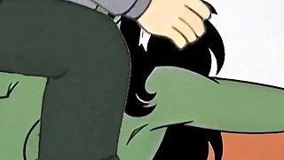 Slut She-hulk Gets Fucked on the First Date. Cartoon