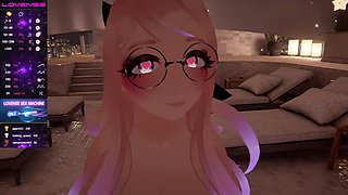 Vtuber gets dominated by a Lovense machine, leaving her in tears