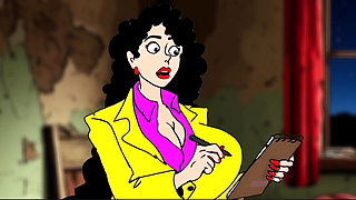 Fucked a Reporter's Slut in a Dirty Apartment, Porn Cartoon