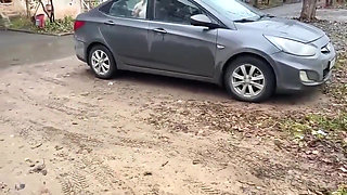 Cum on Face and Fucked in Car