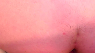 Step Mom Caught Step Son with Boner While Cleaning and Helped Him Cum on Her Big Round Ass