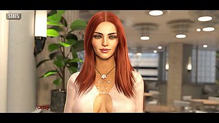 Red-haired beauty MissKitty2K solves the riddle in this animated fantasy