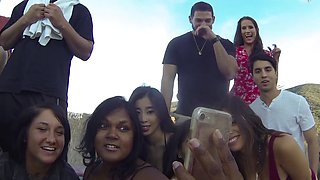 Slutty Latina wants to film on camera how a policeman fucks her