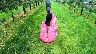 Lucy's Transparent Rainwear & Outdoor Public Pussy Tease