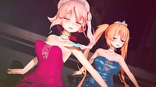 Mmd R-18 Anime Girls Sexy Dancing Clip 351