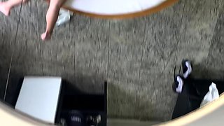 Blonde amateur babe fucking POV in public