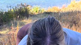 Czech amateur blowjob and fucking POV in public