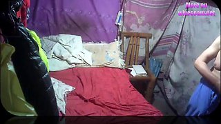 Grandpa rents a chinese pussy on cam