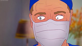 The Doctor Changed His Orientation and Immediately Fucked the Girl! Hentai Porn 2D ( Cartoon Sex )