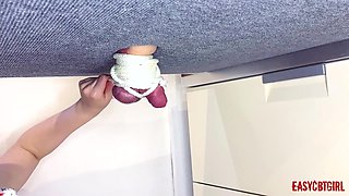Mistress Tied Balls and Dick and Plays with Them Easycbtgirl