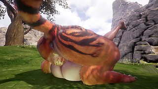 Crazy Hairy Tigers Plow Sandy-haired Sissy Femboy in his Tigh Culo Yiff point of view Anime porn Three way