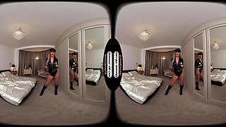Lauren Louise American Cop Threatens Arrest & Jail Time For Your Tiny Cock Joi - 8k Vr