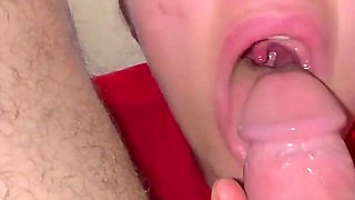 Before School Stepdaughter Gives Me a Blowjob to Hold Me