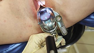 Full Med Exam and Gyno Exam of a Female Patient, Orgasm