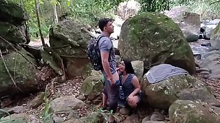 Girl Lets Her Teacher Fuck Her In The Woods After College. She Is Very Accommodating And Lets Him Record It