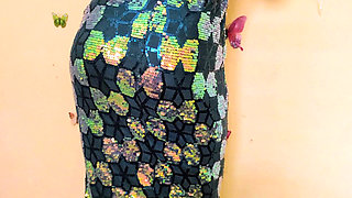 A New Girlfriend, in a Cute Dress Wants to Have Sex on the First Date