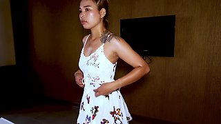Asian teen hooker footjob and hot sex