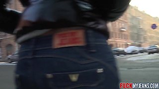 Pierced Tramp In Denim Takes Meaty Money-shot After Pound